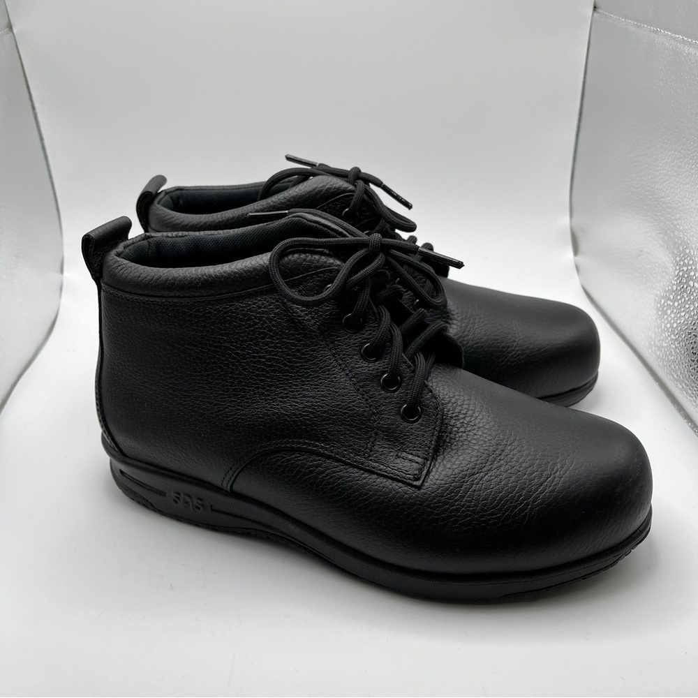 SAS Black Ankle Boots - Picture 8 of 14